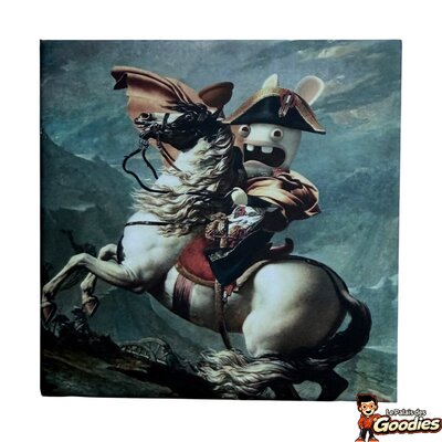 Lapins Crétins : Magnet Napoléon parodie tableau