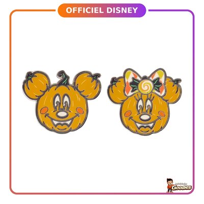 Disney - Mickey et Minnie : Lot de 2 pin's citrouilles Halloween 2026