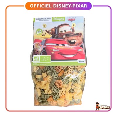 Disney/Pixar - Cars : Pâtes tricolores bio en forme de voitures