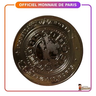 Disney - Mickey Mouse : Médaille Monnaie de Paris horloge du Disneyland Hotel
