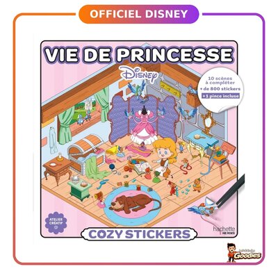 Hachette Heroes - Disney : Cozy Stickers Vie de princesse avec pince