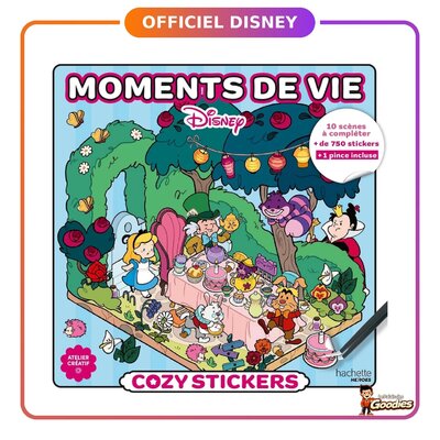 Hachette Heroes - Disney : Cozy Stickers Moments de vie avec pince