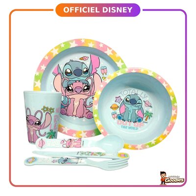 Disney - Lilo et Stitch : Set repas enfant 6 pièces Stitch et Angel