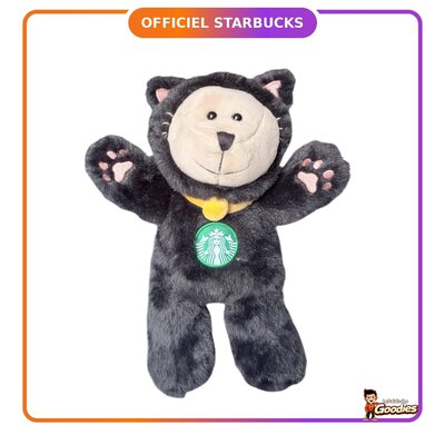 Starbucks - Bearista : Peluche ourson chat noir Halloween 2026