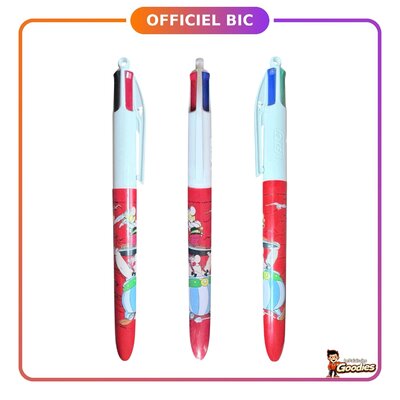 Astérix : Stylo BIC 4 couleurs Astérix et Obélix corps rouge