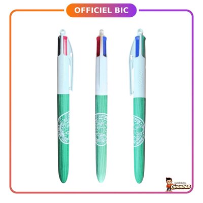Astérix : Stylo BIC 4 couleurs Parc Astérix effet bois