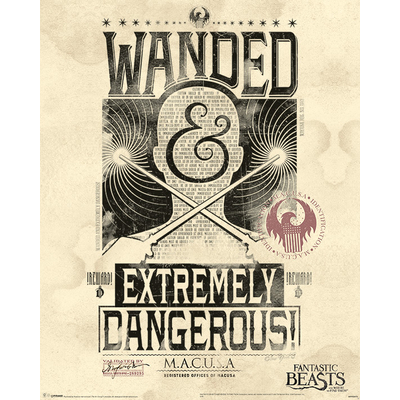FANTASTIC BEASTS - MINI POSTER 40X50 - EXTREMELY DANGEROUS