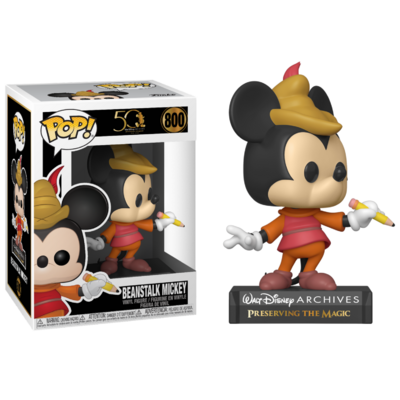 DISNEY - BOBBLE HEAD POP N° 800 - ARCHIVES - BEANSTALK MICKEY