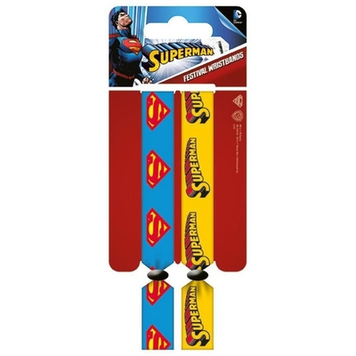 dc comics pack 2 bracelets festival superman