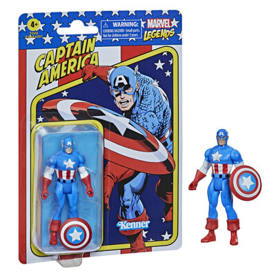 MARVEL - CAPTAIN AMERICA - FIGURINE LEGENDS RETRO SERIES 10CM