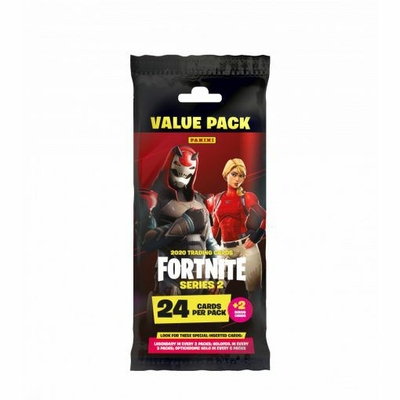 Carte panini - fortnite tc us ii - pochette fat pack 24 cartes + 2 cartes bonus