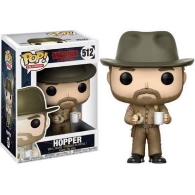 Stranger Things - Funko Pop Bobble Head N° 512 : Hopper