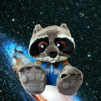 Marvel - Les gardiens de la galaxie : Peluche Rocket Big feet