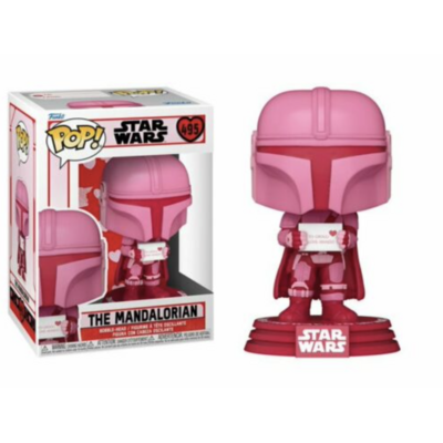 Star Wars - Bobble Head Funko Pop N°495 : The Mandalorian "Breast Cancer"