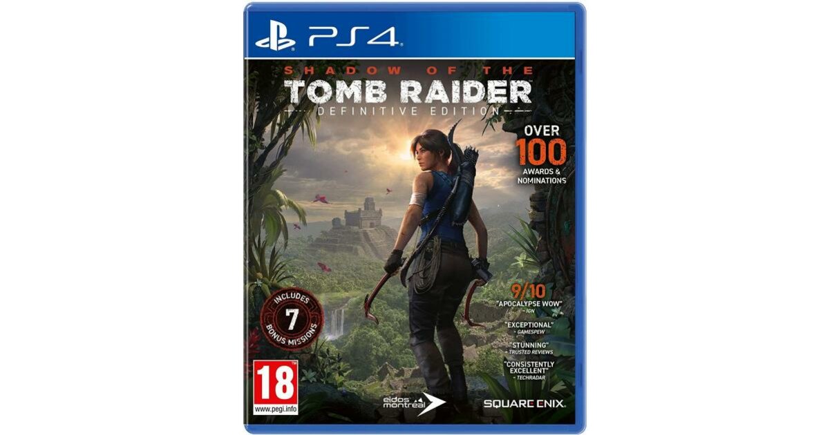 Jeu PS4 Shadow Of The Tomb Raider : Croft Edition - Boîtier Bon état, Sans Notices