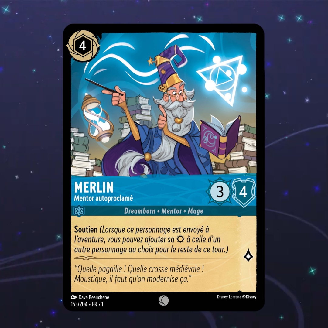 Disney Lorcana TCG : Carte "Merlin" (153/204)