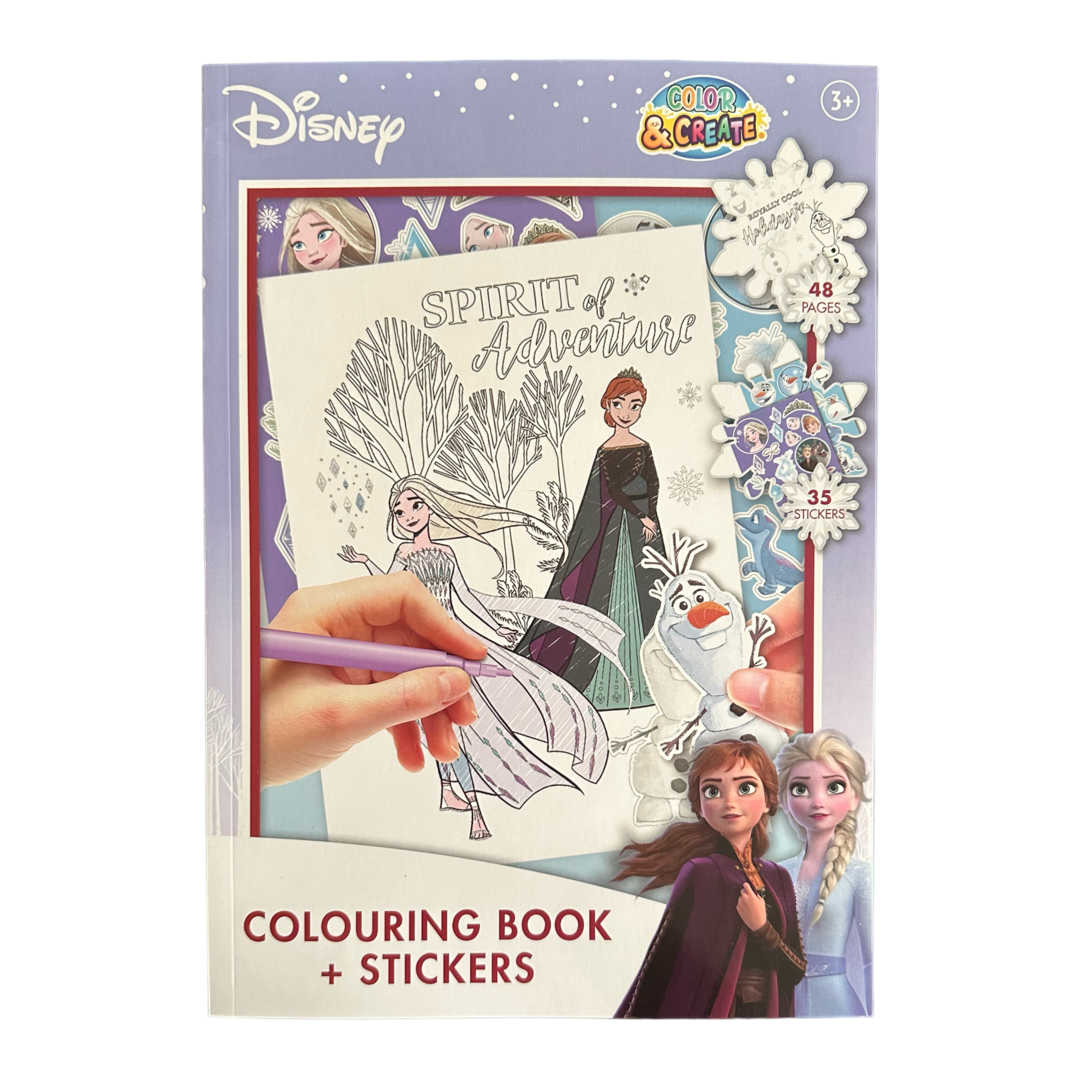 La Reine Des Neiges - Disney La Reine Des Neiges - Coloriage Avec Plus De 100 Stickers Elsa Et Anna Bras Croises Collectif