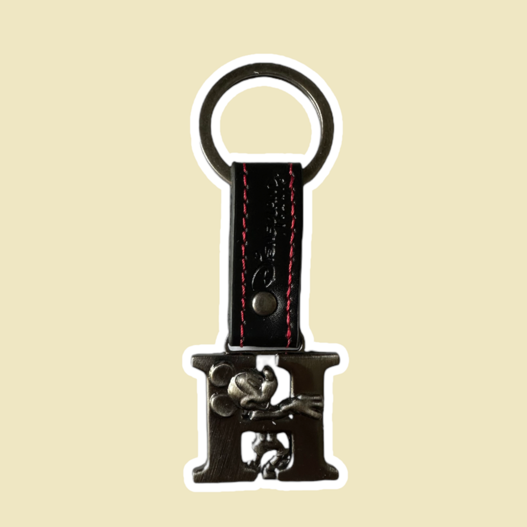 Porte-clés Lettre Alphabet Vintage - Argenté Avec Strass - Neuf Sans étiquettes