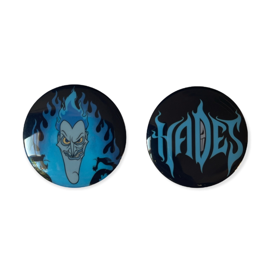 Disney Hercule Lot de 2 badges "Hades"