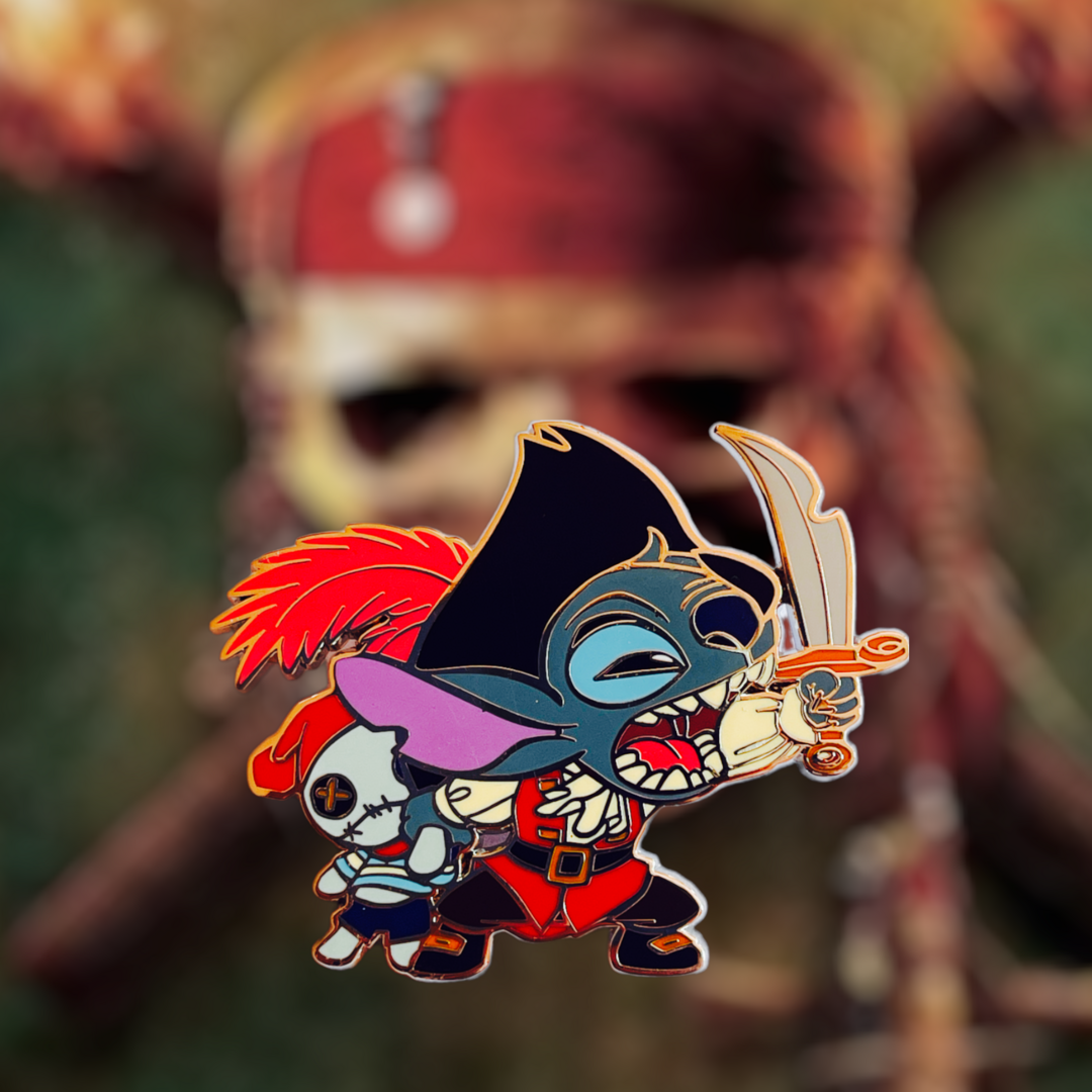 Disney - Lilo et Stitch : Pin's Stitch Pirate des Caraïbes OE