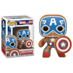 Marvel - Bobble Head Funko Pop N°933 : Gingerbread Captain America le palais des goodies