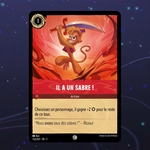 Disney Lorcana TCG : Carte "Il a un sabre!" (132/204) le palais des goodies