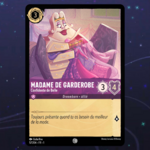 Disney Lorcana TCG : Carte "Madame de Garderobe" FOIL (carte 57/204) le palais des goodies