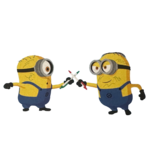 Futuroscope - Les Minions : Stylo BIC 4 couleurs Tom - le palais des goodies - crayon