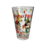 Disney - Mickey Mouse : Verre à eau Noël - Disneyland Paris - disney parks - glass - le palais des goodies