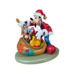 Disney - Dingo : Dingo Père noël - Disneyland Paris - disney parks - figure - statue - Christian - goofy - le palais des goodies