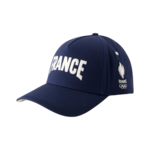 Paris 2024 - Jeux Olympiques : Casquette bleu Le coq sportif broderie France - le palais des goodies