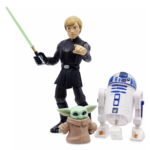 Star Wars - Toy Box : Figurine articulée Luke Skywalker, R2-D2 and Grogu