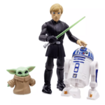 Star Wars - Toy Box : Figurine articulée Luke Skywalker, R2-D2 and Grogu