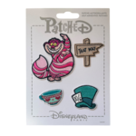 Disney - Alice aux pays des merveilles : Lot de 4 patchs autocollants - disneyland - Disneyland Paris - disney parks - disney store - shop disney - le Palais des Goodies