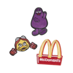 Mc Donald's : Lot de 3 patchs autocollants - le palais des goodies