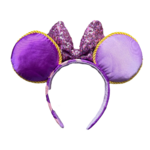 Disney - Raiponce : Serre-tête à oreilles avec nœud pailleté et couronne - disneyland - disneyland paris - disney parks - disney store - shop disney - le palais des goodies