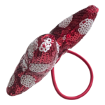 Disney - Minnie Mouse : Élastique cheveux avec nœud XL à sequins rouges - disneyland ) disneyland paris - disney parks - disney store -shop disney - le palais des goodies