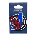 Marvel - Avengers Campus : Pin’s Iron Man devant le logo Avengers - disneyland - disneyland paris - disney parks - disney store - shop disney - le palais des goodies