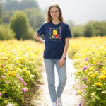 Disney - Winnie lourson : T-shirt flowers « Where there are bees, theres honey » le palais des goodies