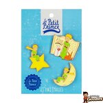 Le petit Prince : Lot de 3 pins émaillés (ciel)
