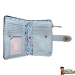 Loungefly - La Reine des Neiges : Portefeuille velours bleu brodé