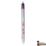 Octobre Rose : Stylo BIC 4 couleurs ruban rose
