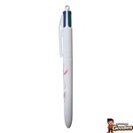 Octobre Rose : Stylo BIC 4 couleurs ruban rose