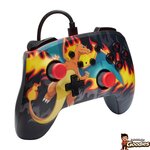 Pokémon - Nintendo Switch : Manette filaire Dracaufeu Firestorm