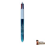 Lyon - Notre-Dame de Fourvière : Stylo BIC 4 couleurs bleu métallisé