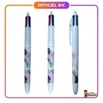BIC : Stylo 4 couleurs Botanique feuilles tropicales