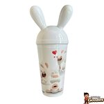 Futuroscope - Les lapins crétins : Gobelet paille