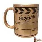 Mug Grévin clap de cinéma doré