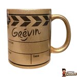 Mug Grévin clap de cinéma doré