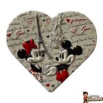 Disney - Mickey Mouse : Magnet coeur Paris